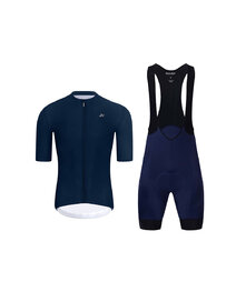 HOLOKOLO джерсі з коротким рукавом і шорти - AEROLITE - синій/чорний